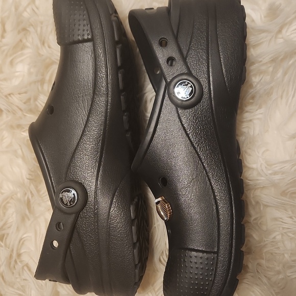 Black Croc Shoes with Charms **EUC** - Picture 3 of 5